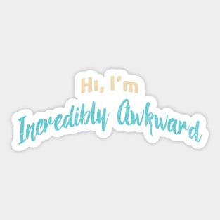 Awkward People Funny Introduction Sticker